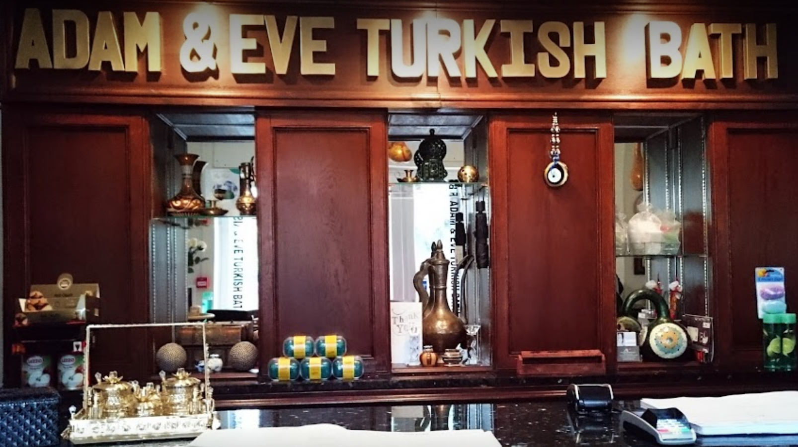 reception at adam & eve turkish baths