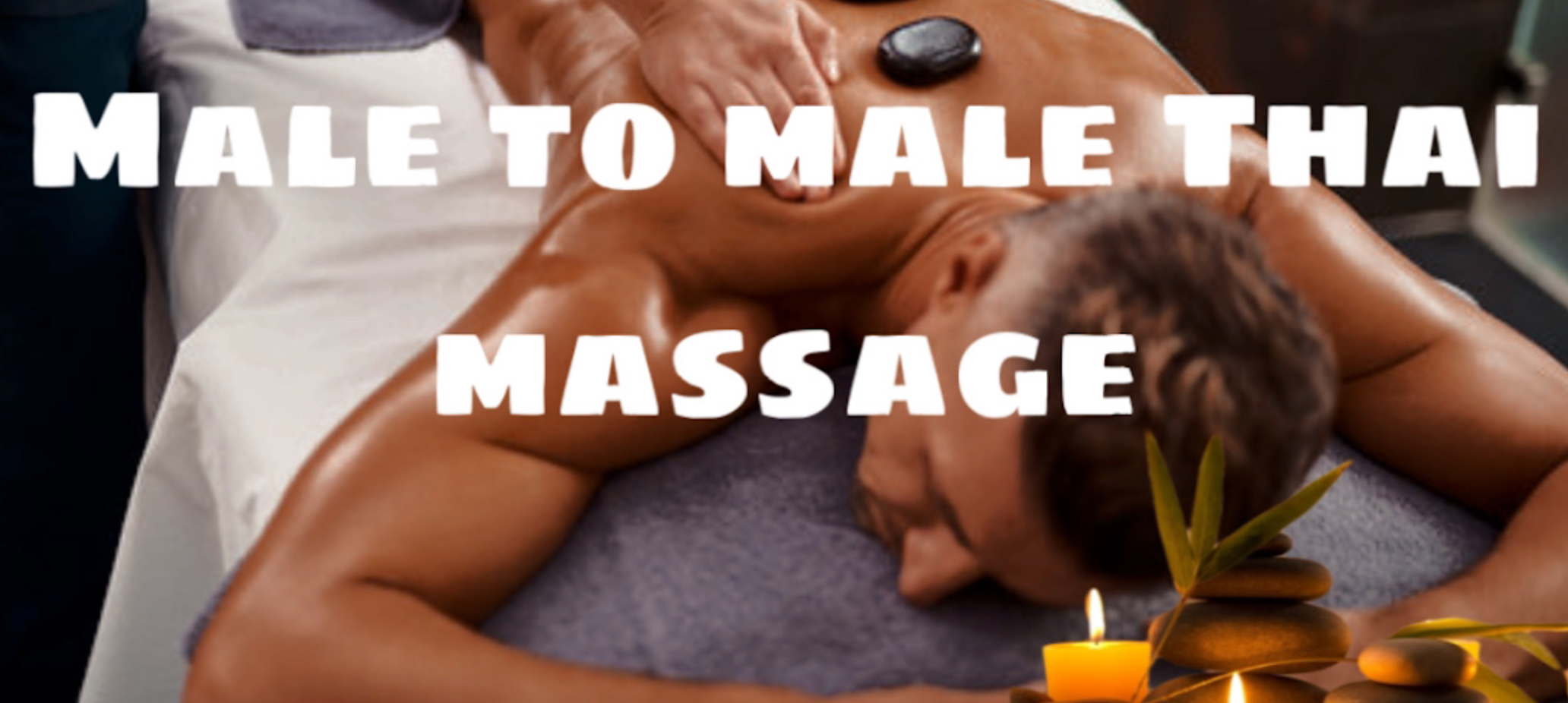 man having massage therapy at male to male thai massage