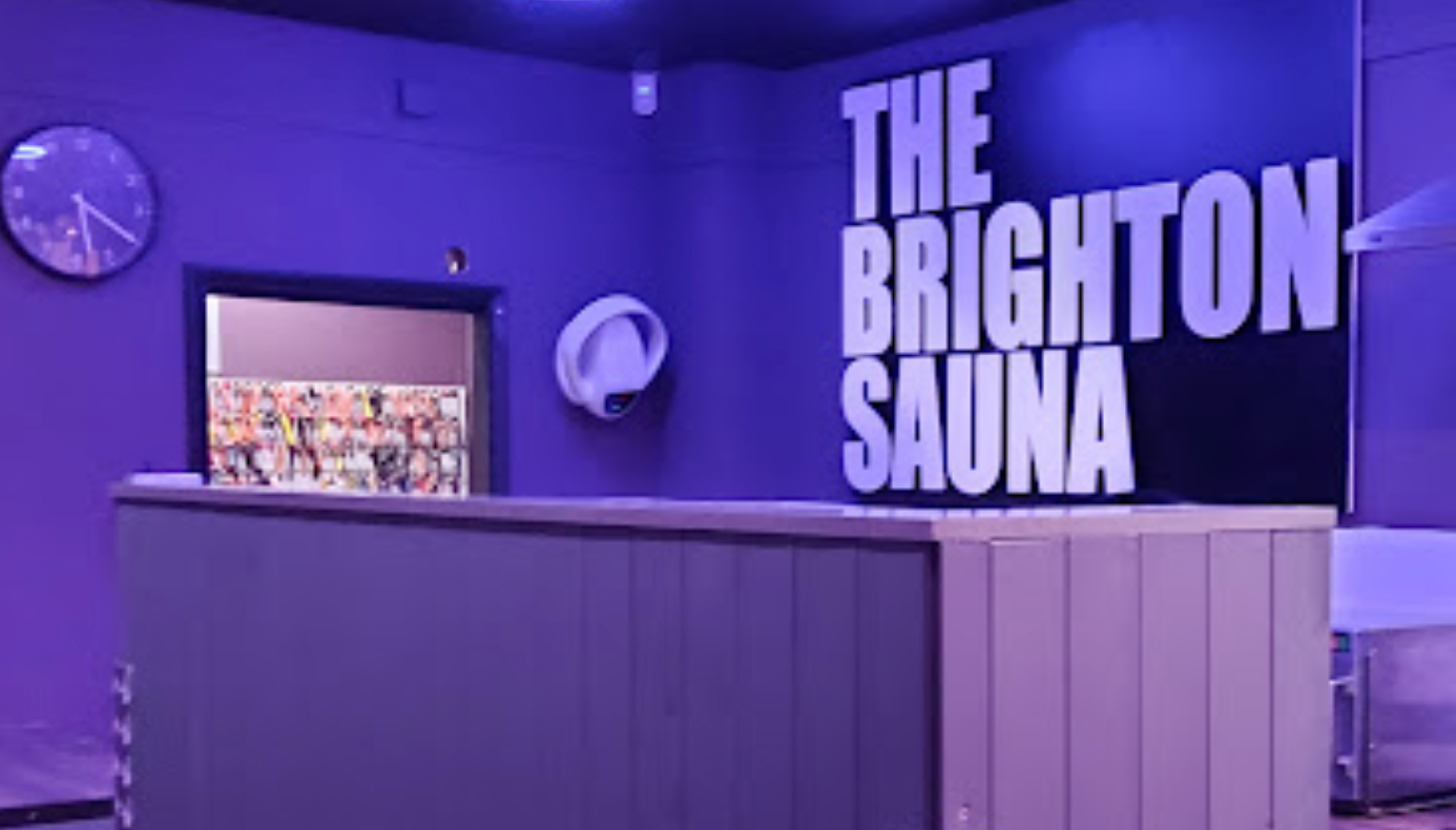 inside the Brighton Sauna