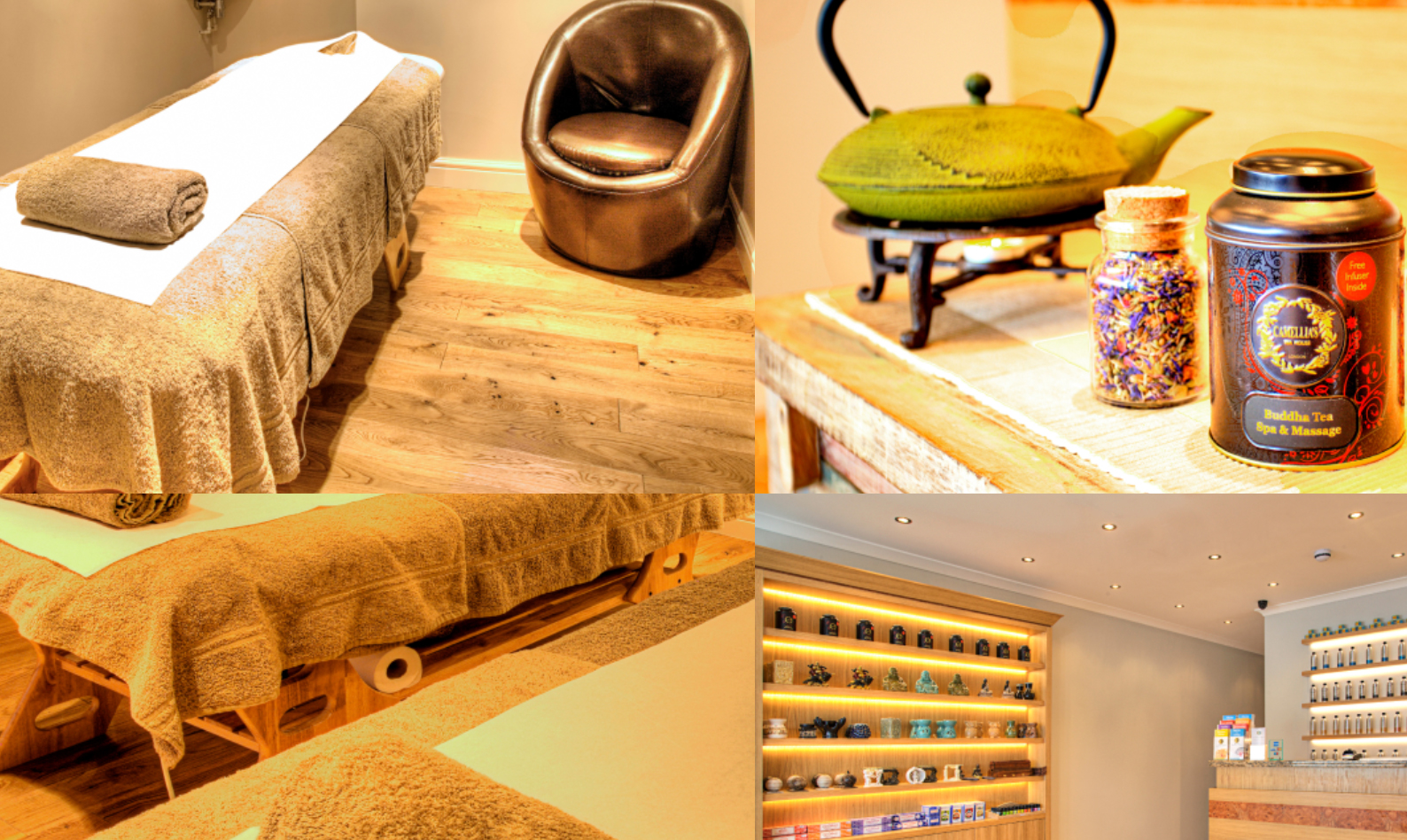 the decor at spa and massage